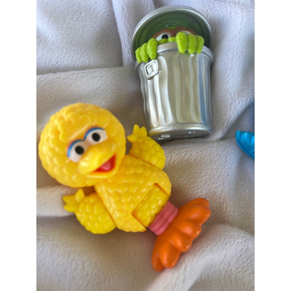 Sesame Street Toy Lot Elmo Fire Truck Cookie Monster Big Bird Oscar The Count‎ - Picture 3 of 8